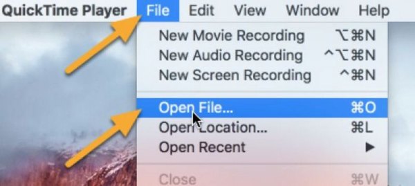 Open File Quicktime