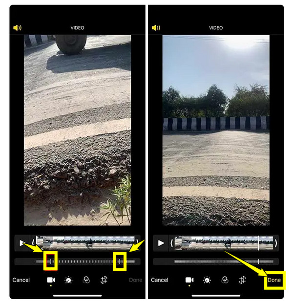 L'application Photos ralentit une vidéo