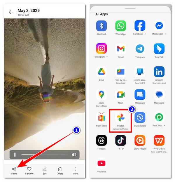 写真 動画のアップロード