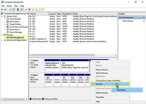 Ponowne sformatowanie do systemu NTFS lub Exfat