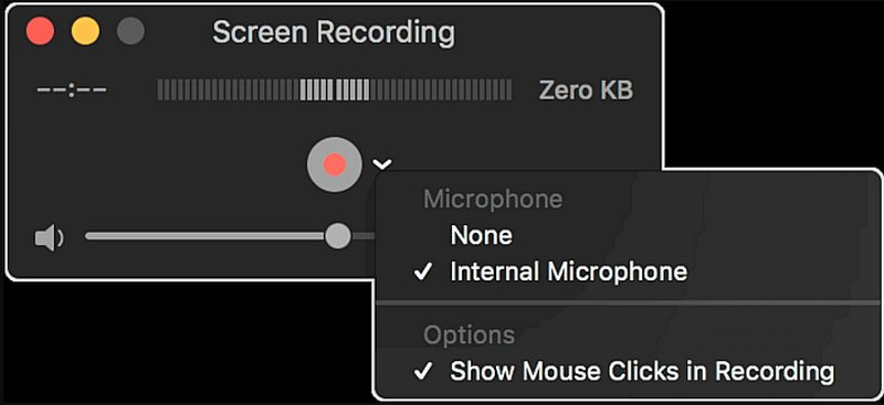 Rakam Skrin Dengan Mikrofon Menggunakan Quicktime