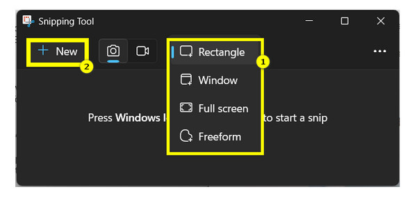 Snipping Tool Select Area