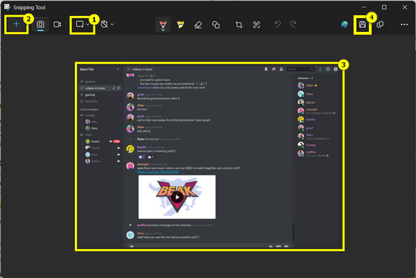 截图工具 获取 Discord 截图