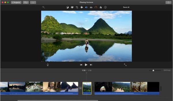 Cortar vídeo no Imovie Mac