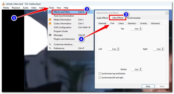 VLC Access Crop Editor