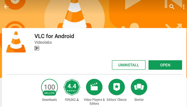 Installation de l'application VLC