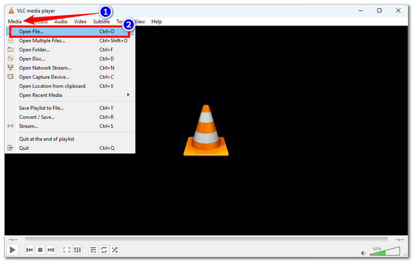 VLC Media Open File