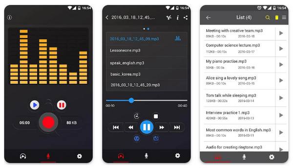 Enregistreur audio vocal Android