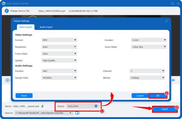 4easysoft Adjust Settings Then Export