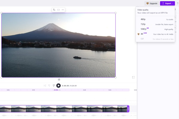 Clipchamp Συμπίεση για Discord
