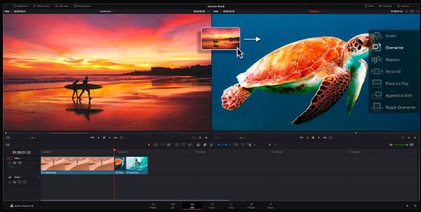 Software de edición de vídeo Davinci de Microsoft