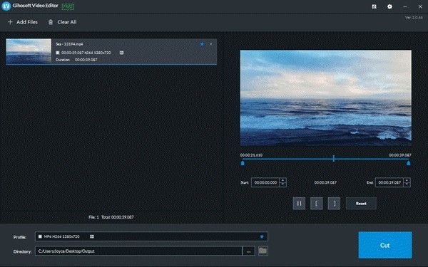Gihosoft Free Video Cutter Trim Video