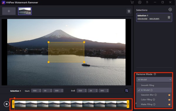 Hitpaw Choose Removing Mode