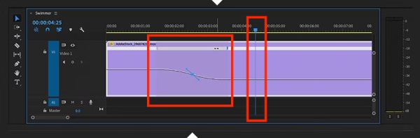 Insert Key Frame And Slow Down