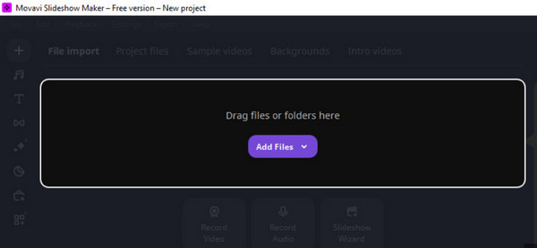 Movavi Drag And Drop Interface