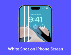 Hvit flekk på iPhone-skjermen S