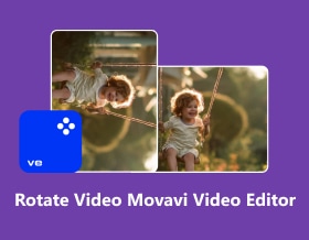 4 旋转视频 Movavi 视频编辑器