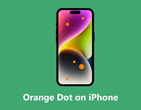 iPhone 上的橙色圆点